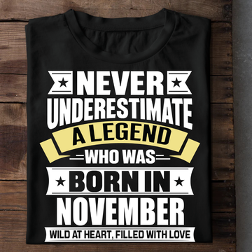 Never Underestimate A Legend - November